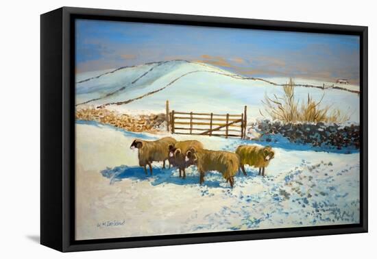 Snow in the Yorkshire Dales (Oil on Board)-William Ireland-Framed Premier Image Canvas