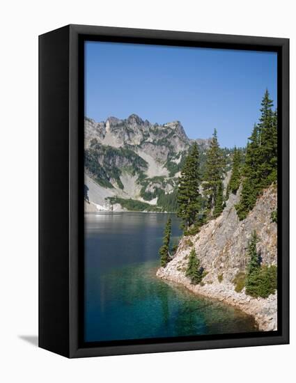 Snow Lake, Alpine Lakes Wilderness, Washington, USA-Jamie & Judy Wild-Framed Premier Image Canvas