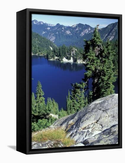 Snow Lake, Snoqualmie Pass, Alpine Lakes Wilderness, Washington, USA-Jamie & Judy Wild-Framed Premier Image Canvas