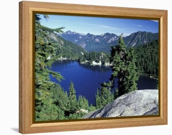 Snow Lake, Snoqualmie Pass, Alpine Lakes Wilderness, Washington, USA-Jamie & Judy Wild-Framed Premier Image Canvas