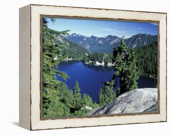 Snow Lake, Snoqualmie Pass, Alpine Lakes Wilderness, Washington, USA-Jamie & Judy Wild-Framed Premier Image Canvas