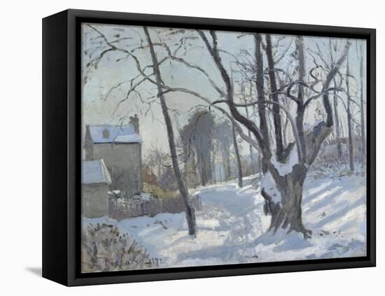 Snow Landscape in Louveciennes (Louveciennes, Chemin De Creux, Louveciennes, Neige), 1872-Canaletto-Framed Premier Image Canvas