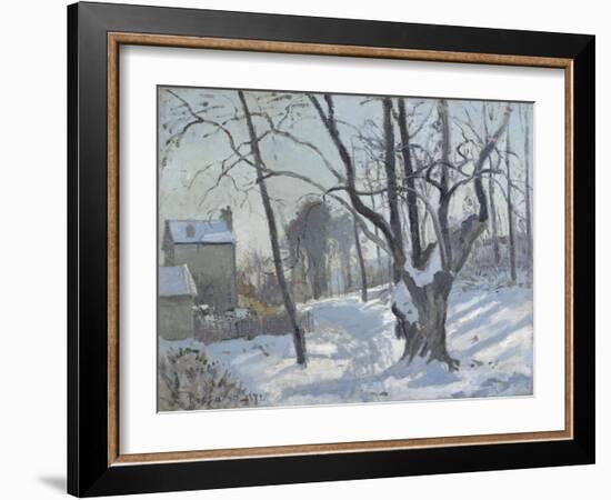 Snow Landscape in Louveciennes (Louveciennes, Chemin De Creux, Louveciennes, Neige), 1872-Canaletto-Framed Giclee Print