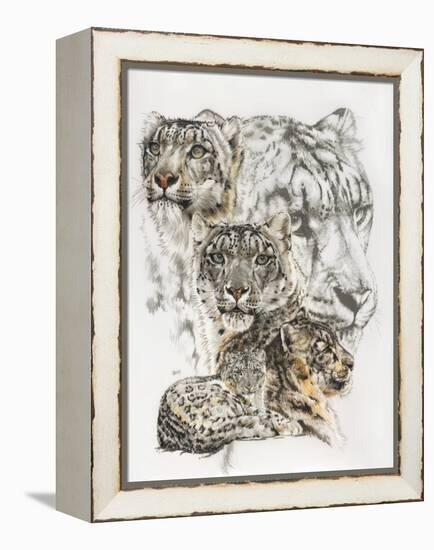 Snow Leopard and Ghost Image-Barbara Keith-Framed Premier Image Canvas