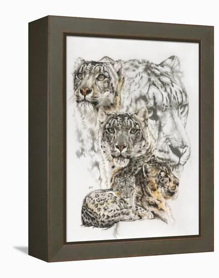 Snow Leopard and Ghost Image-Barbara Keith-Framed Premier Image Canvas