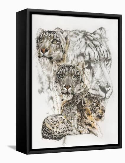 Snow Leopard and Ghost Image-Barbara Keith-Framed Premier Image Canvas