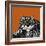 Snow Leopard Orange-Sharon Turner-Framed Art Print