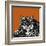 Snow Leopard Orange-Sharon Turner-Framed Art Print