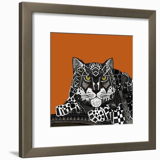 Snow Leopard Orange-Sharon Turner-Framed Art Print