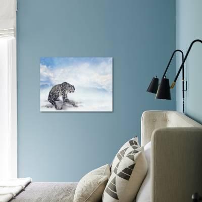 Snow Leopard Sitting On The Rock Photographic Print Svetlana Foote Art Com Snow Leopard Sitting On The Rock Photographic Print Svetlana Foote Art Com