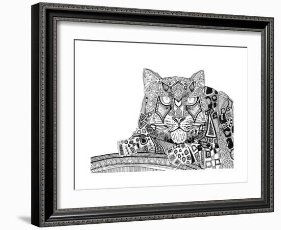 Snow Leopard (Variant 1)-Sharon Turner-Framed Art Print