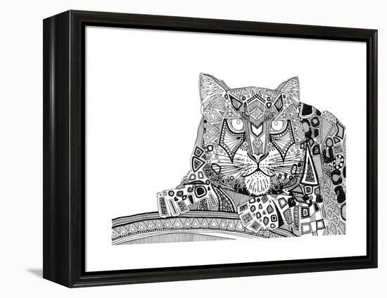 Snow Leopard (Variant 1)-Sharon Turner-Framed Stretched Canvas