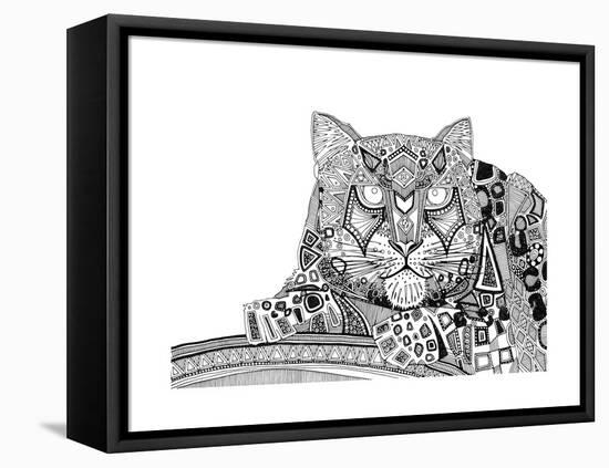 Snow Leopard (Variant 1)-Sharon Turner-Framed Stretched Canvas