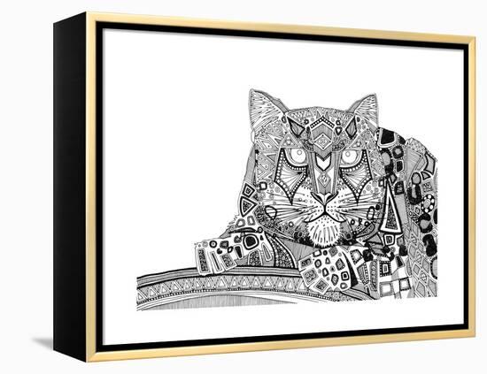 Snow Leopard (Variant 1)-Sharon Turner-Framed Stretched Canvas