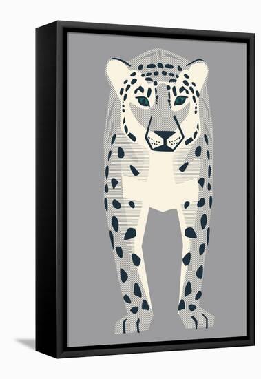 Snow Leopard-null-Framed Premier Image Canvas