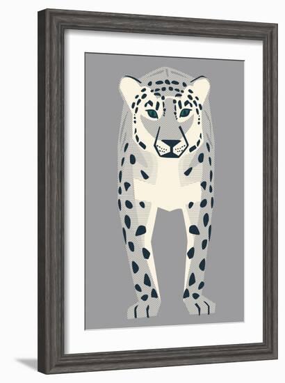 Snow Leopard-null-Framed Giclee Print