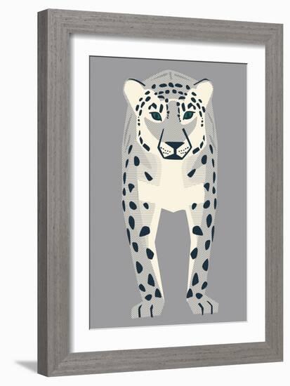 Snow Leopard-null-Framed Giclee Print