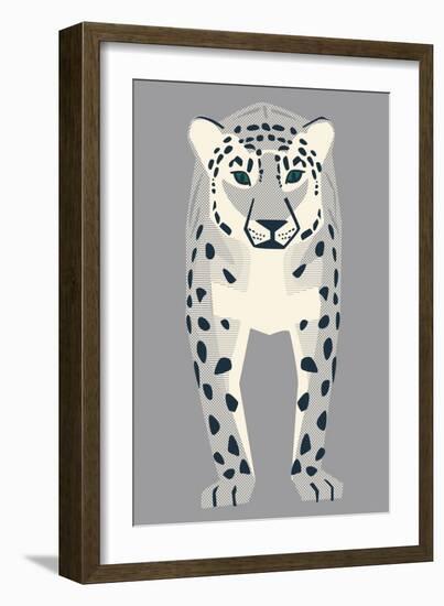 Snow Leopard--Framed Giclee Print