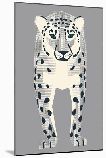 Snow Leopard-null-Mounted Giclee Print