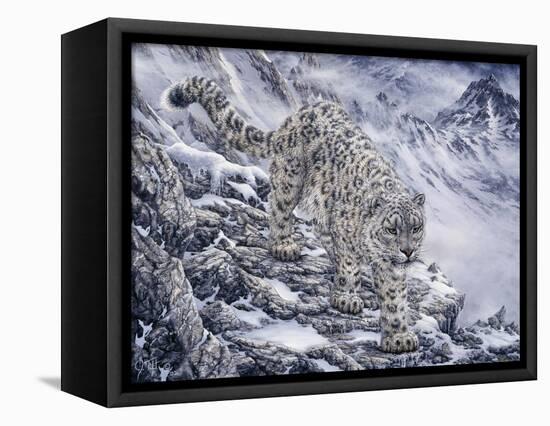 Snow Leopard-Jeff Tift-Framed Premier Image Canvas