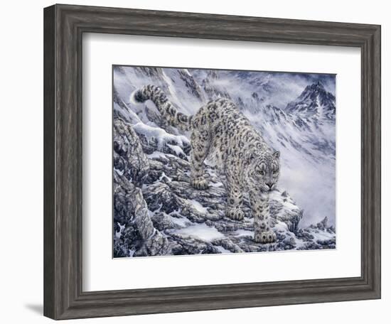 Snow Leopard-Jeff Tift-Framed Giclee Print
