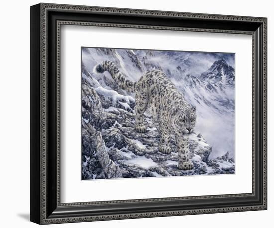 Snow Leopard-Jeff Tift-Framed Giclee Print