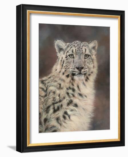 Snow Leopard-David Stribbling-Framed Art Print