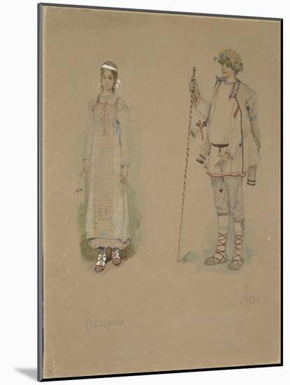 Snow Maiden and Lel, 1885-Viktor Mikhaylovich Vasnetsov-Mounted Giclee Print