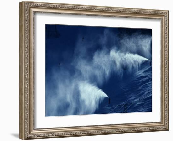 Snow Making Jets Working-Paul Sutton-Framed Photographic Print