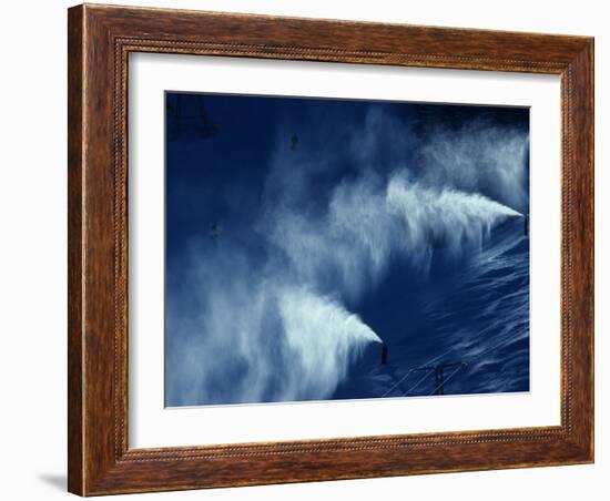 Snow Making Jets Working-Paul Sutton-Framed Photographic Print