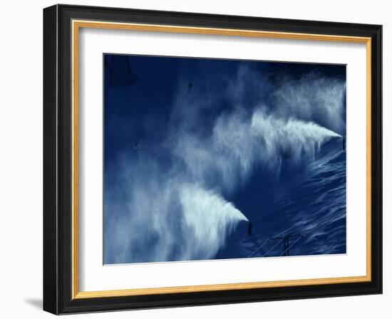 Snow Making Jets Working-Paul Sutton-Framed Photographic Print