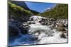 Snow-Melt Waterfall in Tracy Arm-Ford's Terror Wilderness Area-Michael Nolan-Mounted Photographic Print