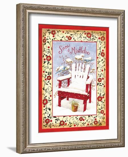 Snow & Mistletoe-Gwendolyn Babbitt-Framed Art Print