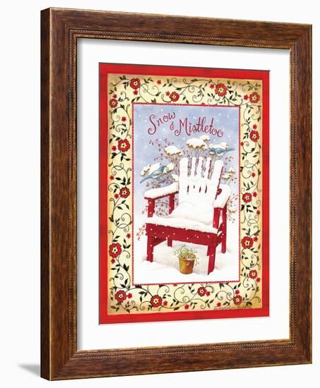 Snow & Mistletoe-Gwendolyn Babbitt-Framed Art Print