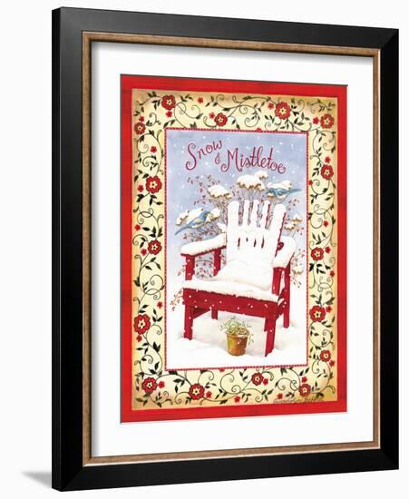 Snow & Mistletoe-Gwendolyn Babbitt-Framed Art Print