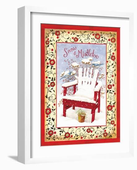 Snow & Mistletoe-Gwendolyn Babbitt-Framed Art Print