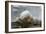 Snow Monkey in Snow Storm-null-Framed Photographic Print