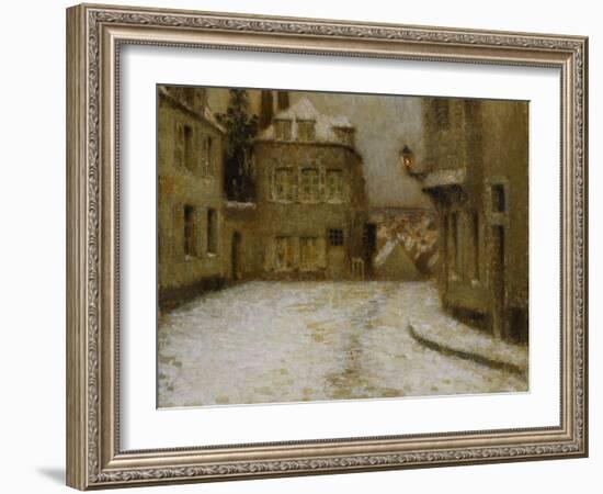 Snow, Montmartre-Henri Eugene Augustin Le Sidaner-Framed Giclee Print