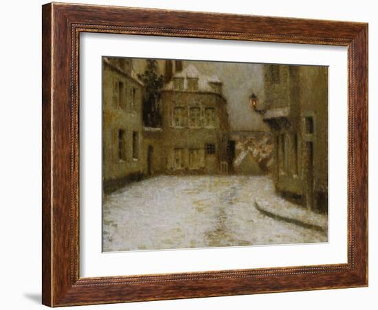 Snow, Montmartre-Henri Eugene Augustin Le Sidaner-Framed Giclee Print