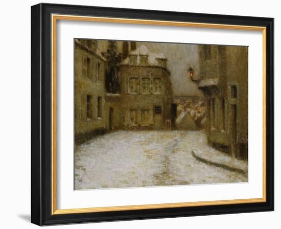 Snow, Montmartre-Henri Eugene Augustin Le Sidaner-Framed Giclee Print