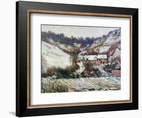 Snow Near Falaise, Normandy, c.1885-86-Claude Monet-Framed Giclee Print