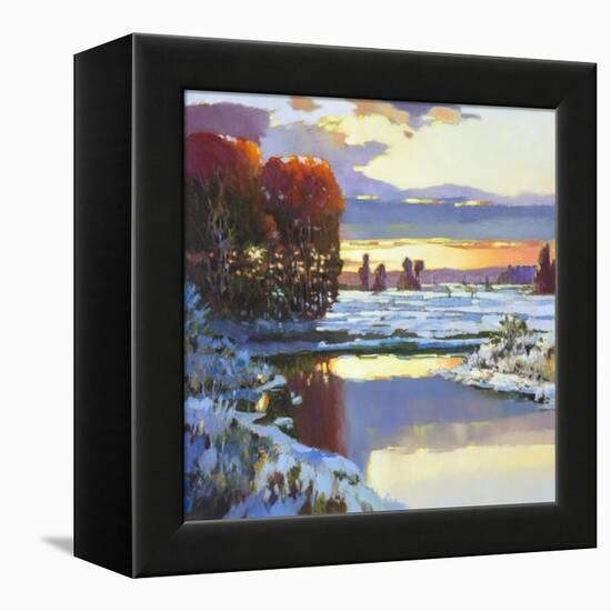 Snow on Greenbrier-Max Hayslette-Framed Premier Image Canvas