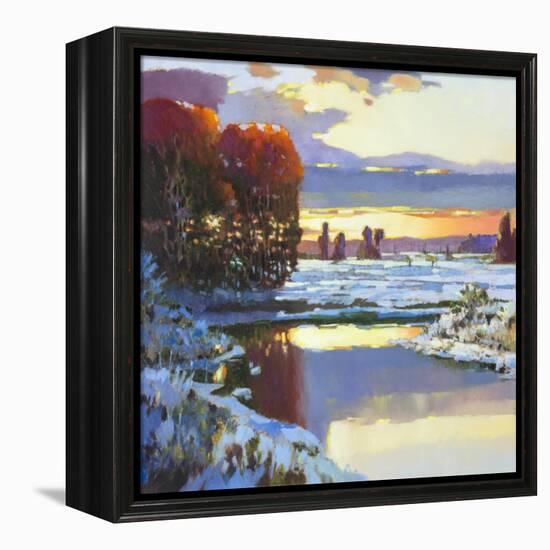 Snow on Greenbrier-Max Hayslette-Framed Premier Image Canvas