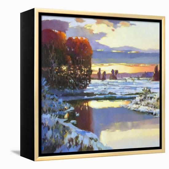 Snow on Greenbrier-Max Hayslette-Framed Premier Image Canvas