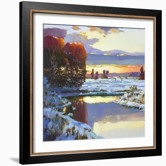 Snow on Greenbrier-Max Hayslette-Framed Giclee Print