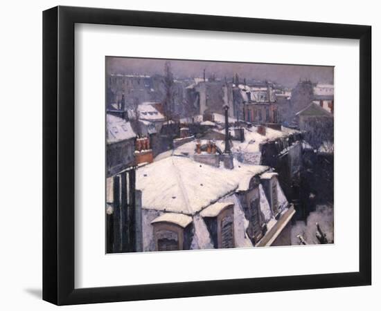 Snow on Roofs, 1878-Gustave Caillebotte-Framed Giclee Print