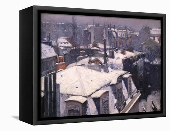 Snow on Roofs, 1878-Gustave Caillebotte-Framed Premier Image Canvas