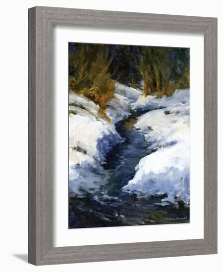 Snow on the Banks-Barbara Chenault-Framed Art Print