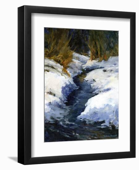 Snow on the Banks-Barbara Chenault-Framed Art Print