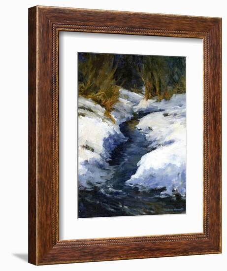 Snow on the Banks-Barbara Chenault-Framed Premium Giclee Print